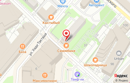 Кафе-столовая Сююмбике на Спартаковской улице на карте