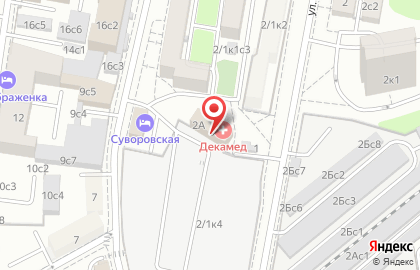 Автошкола Smart на Суворовской площади на карте