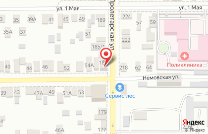 Продуктовый магазин Корзинка на Пролетарской улице на карте