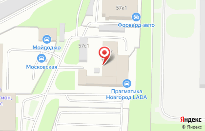 Новгород-Лада на Большой Московской улице на карте