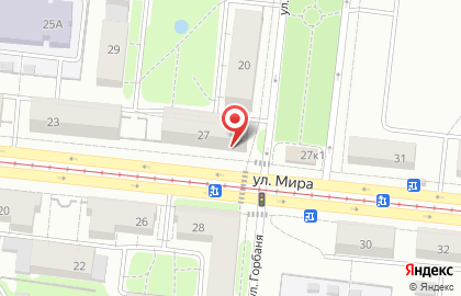 Продуктовый магазин На Мира на площади Карла Маркса на карте
