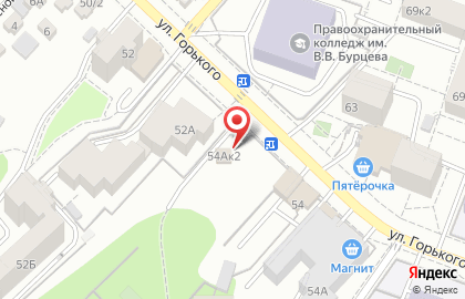 Гостиница-кемпинг Дубовая роща на улице Горького на карте