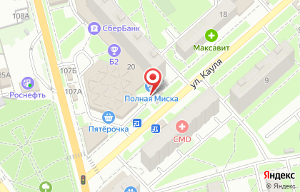 Киоск по продаже хлебобулочных изделий в Центральном районе на карте