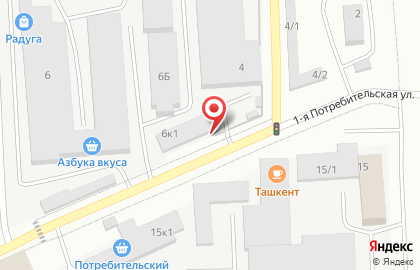 хлебный киоск в Советском районе на карте