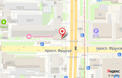 Супермаркет Spar на проспекте Фрунзе на карте
