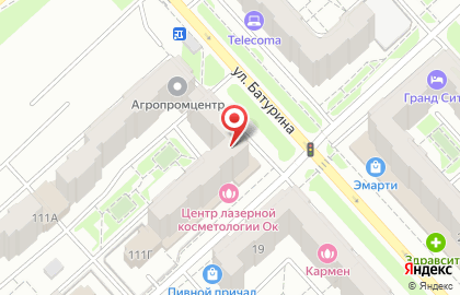 Продуктовый магазин Меркурий на улице Алексеева на карте