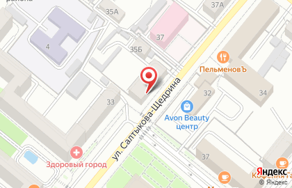 Орловские тепловые магистрали на улице Салтыкова-Щедрина на карте
