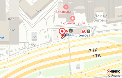 Магазин фастфудной продукции на Хорошёвском шоссе на карте