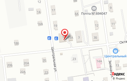 Продовольственный магазин Арбат на Центральной улице на карте