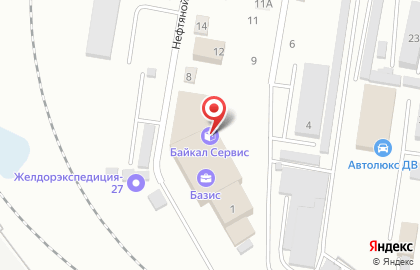 Транспортная компания Байкал Сервис в Железнодорожном районе на карте