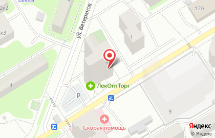 Продуктовый магазин в Санкт-Петербурге на карте
