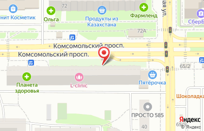Косметическая компания МейТан на Комсомольском проспекте на карте