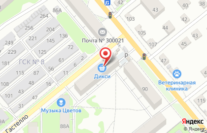 Пролетарский в Туле на карте