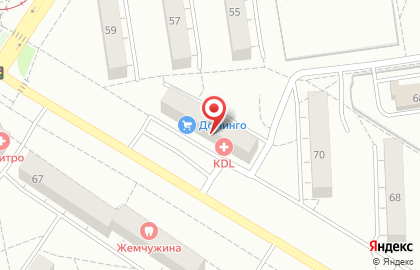 Гипермаркет Доминго в Заводском районе на карте