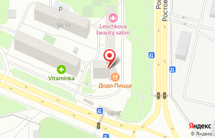 Магазин Фрукты-овощи в Левобережном районе на карте