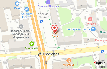 Ресторан Bazar на проспекте Ленина на карте