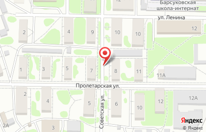 Барсуки, почтовое отделение на карте