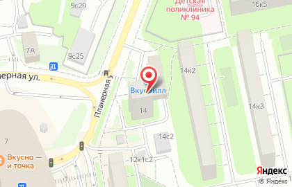 Универсам Потапыч на Планерной улице на карте