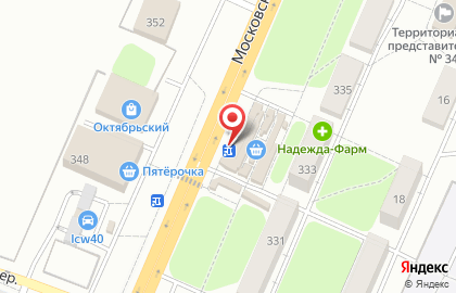 Магазин цветов Цветы на Московской улице на карте