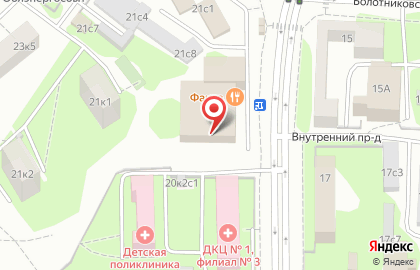 Федеральная сеть салонов красоты ЦирюльникЪ на Азовской улице на карте
