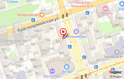 Терминал Открытие в Ленинском районе на карте