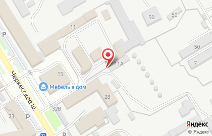 Компания Крофос на Черкесском шоссе на карте