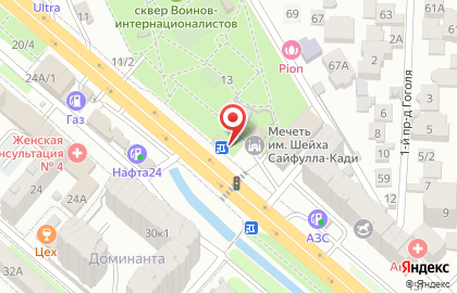 Кафе быстрого питания 2d Durum Doner на проспекте Имама Шамиля на карте
