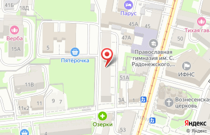 Парикмахерская Анри на Нижегородской улице на карте