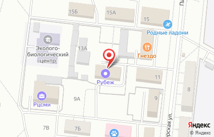 Рубеж в Братске на карте