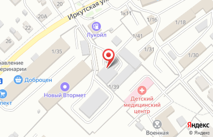 Торгово-транспортная компания Торгово-транспортная компания на Иркутской улице на карте