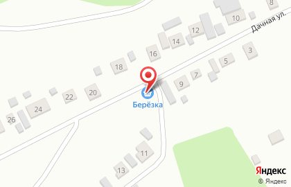 Продуктовый магазин Беч на Дачной улице на карте