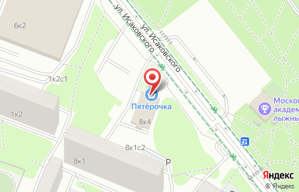 Супермаркет Пятёрочка в Москве на карте