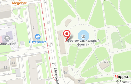 Центральный в Заельцовском районе на карте