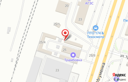 Магазин автозапчастей Моторлэнд в Ленинском районе на карте