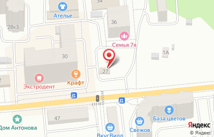 Магазин фастфудной продукции на Хлебозаводской улице на карте