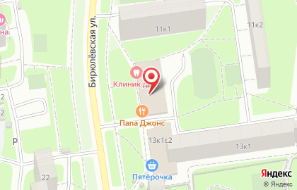 Магазин колбасных изделий Рублёвский на Бирюлёвской улице на карте