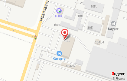 Торговая компания AutoStreet на Новозаводской улице на карте