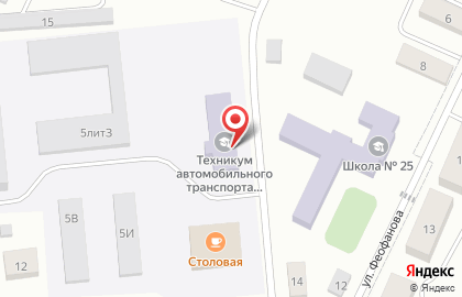 Уральский техникум автомобильного транспорта и сервиса в Екатеринбурге на карте