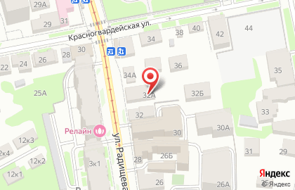 Атриум в переулке Радищева на карте