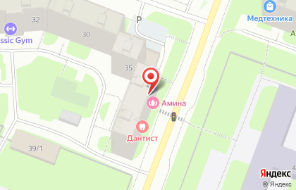 Парикмахерская Амина на улице Баумана на карте