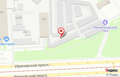 Турбопрофи на Ириновском проспекте на карте