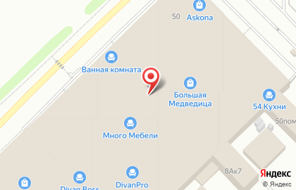 Фирменный мебельный салон Мебельград на Светлановской улице на карте