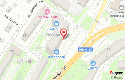 Суши Wok на Ново-Солдатской улице на карте
