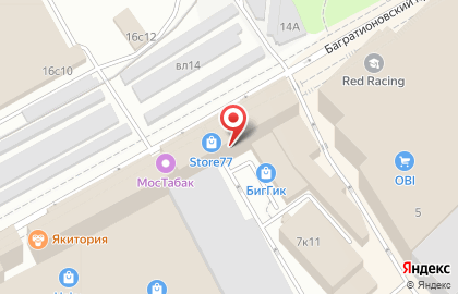 Интернет-магазин Линия Силы в Багратионовском проезде на карте