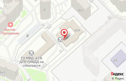 Главное управление МВД России по г. Москве Межрайонный отдел ГИБДД технического надзора и регистрационно-экзаменационной работы №2 на карте