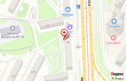 Техностиль на улице Александра Матросова на карте