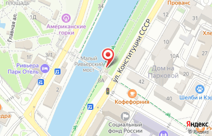 Продуктовый киоск в Центральном районе на карте