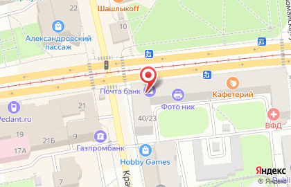 Адвокатские кабинеты Францевой Т.В., Протасовой Г.В. и Кулакова А.В. на карте
