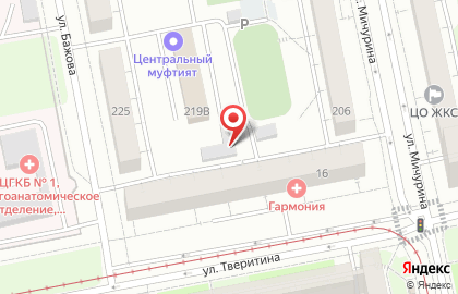 Киоск по продаже фруктов и овощей, Октябрьский район на улице Тверитина на карте