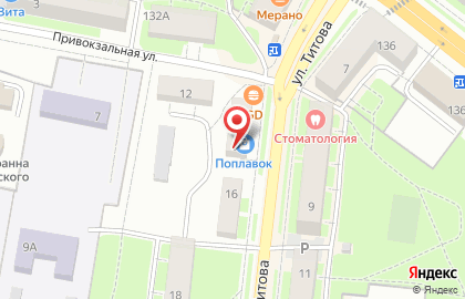 Магазин Поплавок на улице Титова на карте